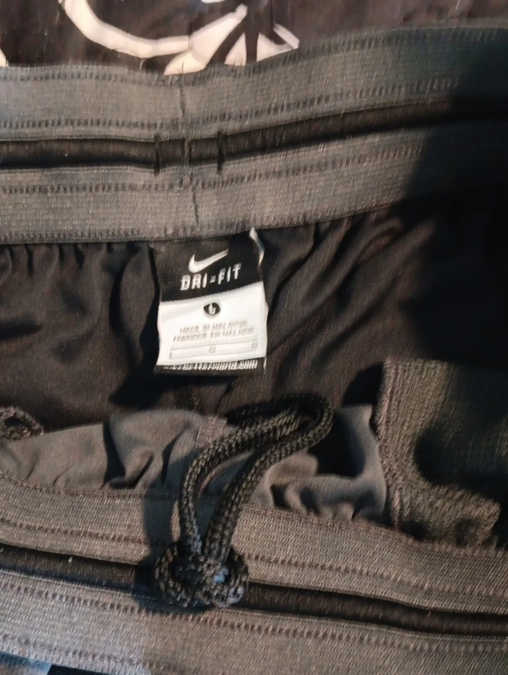 Nike Men’s Charcoal Gray and Neon Yellow Athletic Shorts